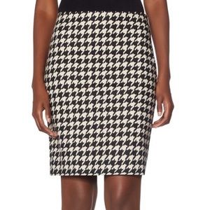 The Limited Houndstooth Pencil Skirt